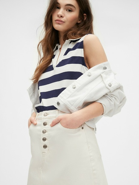 GAP Rifľová sukňa na gombíky GAP