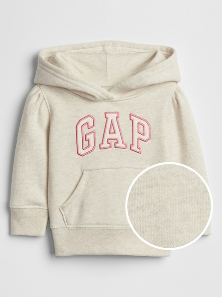 GAP Baby fleece mikina s logom GAP