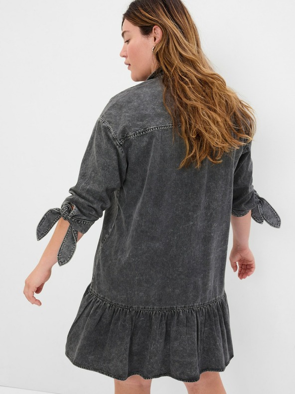 GAP Džínové mini šaty s volánem GAP