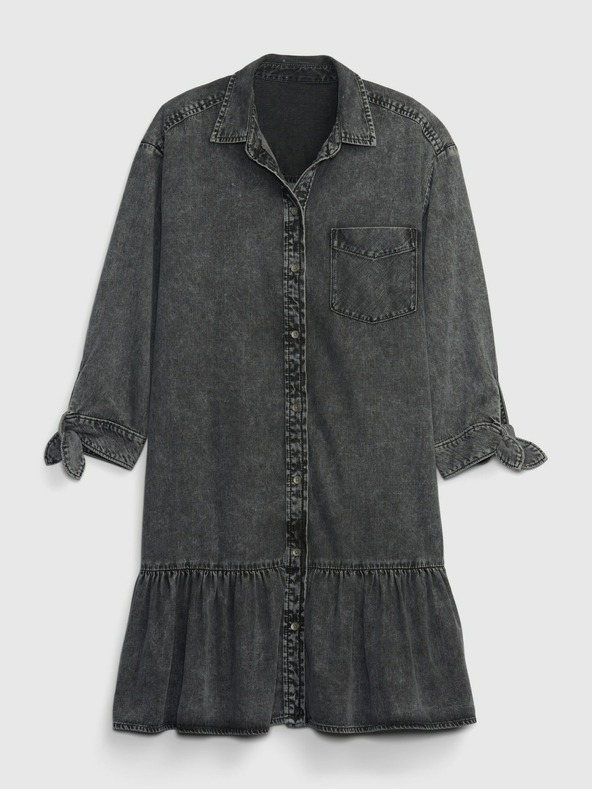 GAP Džínové mini šaty s volánem GAP