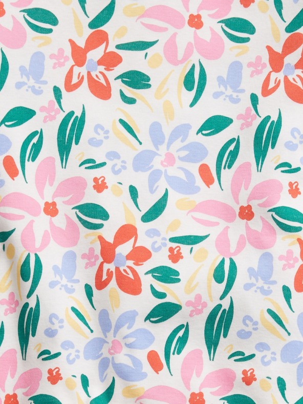 GAP Detské krátke pyžamo kvetinové GAP