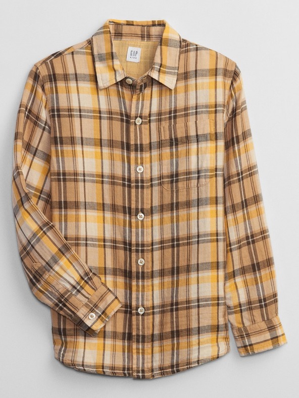 GAP Otroška karirana srajca GAP