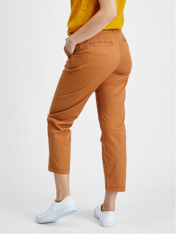 GAP Nohavice khaki girlfriend vysoký pás GAP