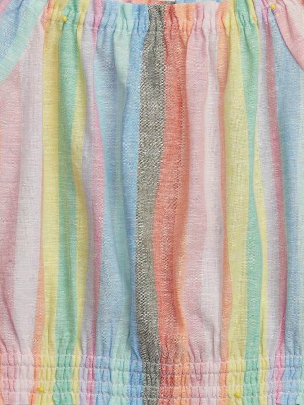 GAP Otroški laneni črtasti top GAP