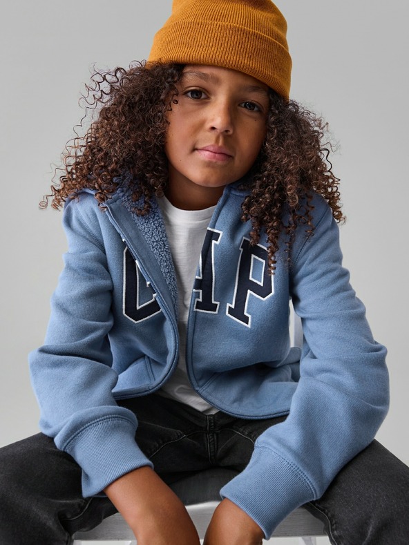 GAP Otroška majica sherpa z logotipom GAP