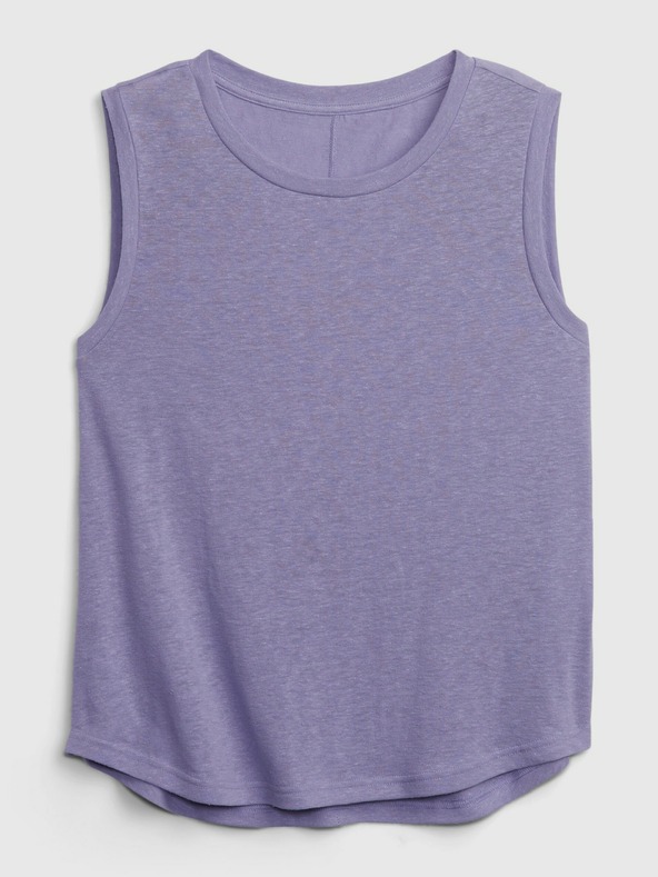 GAP Lanena majica brez rokavov GAP