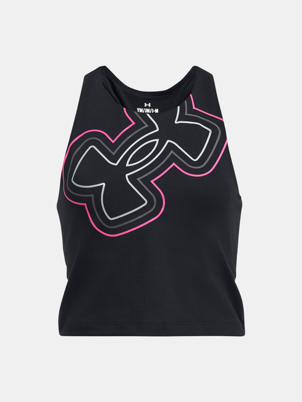 Under Armour Dekliška majica brez rokavov Under Armour Motion Branded Crop Tank-BLK