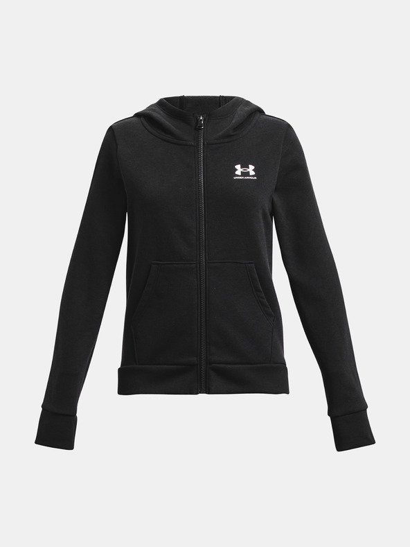 Under Armour Dekliški pulover Under Armour Rival Fleece LU FZ Hoodie-BLK