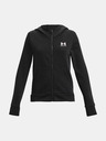 Under Armour Dekliški pulover Under Armour Rival Fleece LU FZ Hoodie-BLK