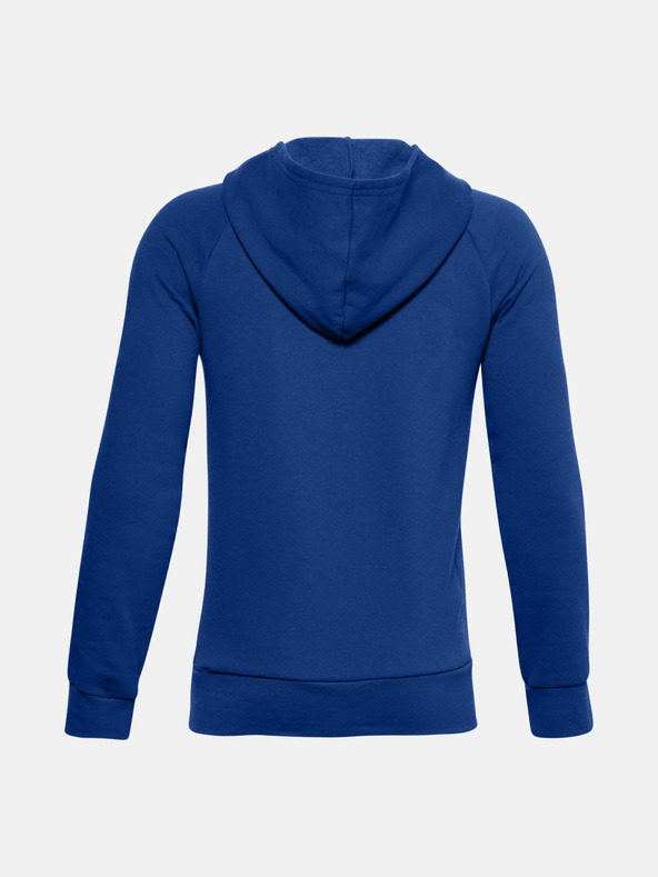 Under Armour Deški pulover Under Armour UA RIVAL FLEECE HOODIE-BLU