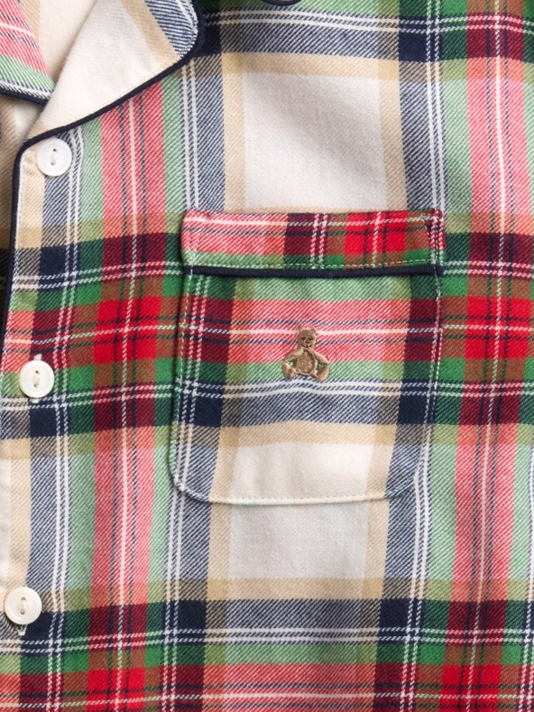 GAP Otroški pižama flanelni komplet Unisex GAP