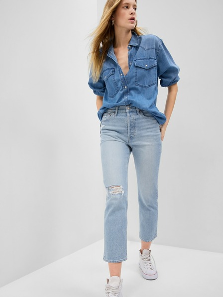 GAP Jeans hlače straight High Rise Cheeky GAP