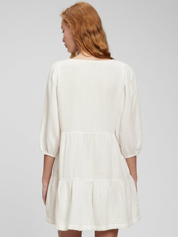 GAP Bombažne volanske mini obleke GAP