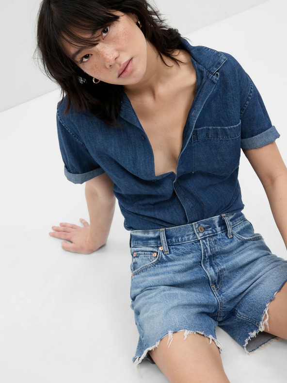 GAP Džins kratke hlače Low Rise Stride GAP