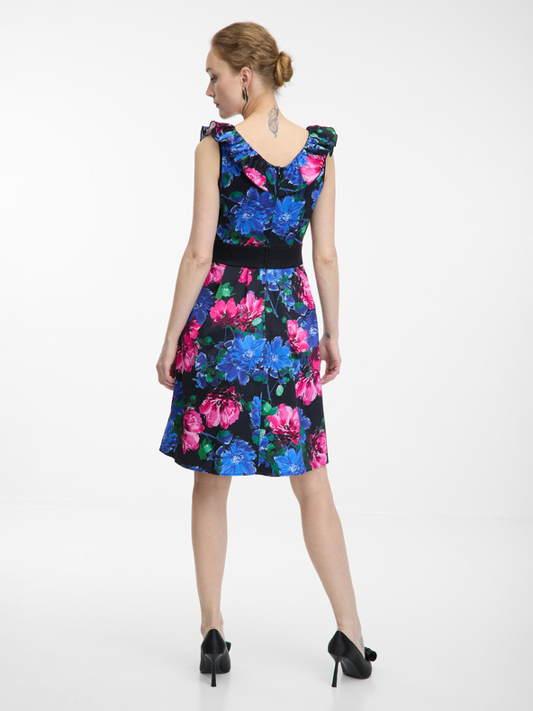 Orsay Rožnato-modra ženska cvetlična obleka ORSAY