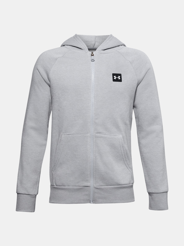 Under Armour Deški pulover Under Armour UA RIVAL FLEECE FZ HOODIE-BLK