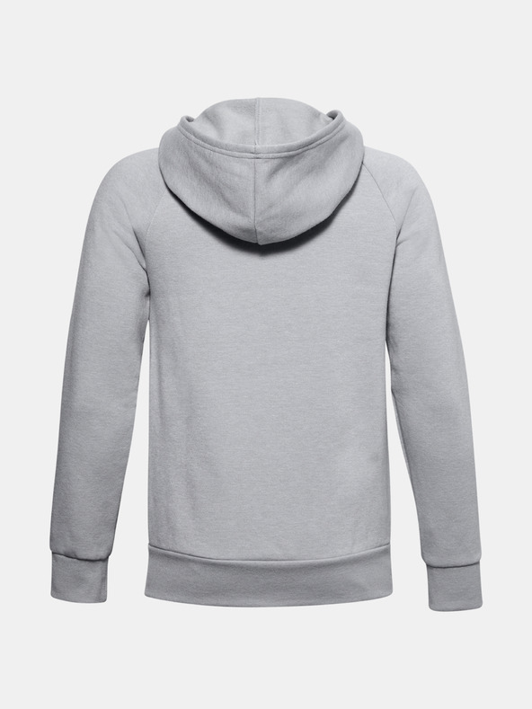 Under Armour Deški pulover Under Armour UA RIVAL FLEECE FZ HOODIE-BLK