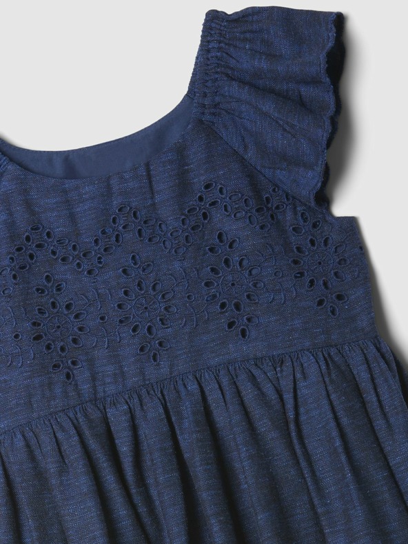 GAP Detské šaty s volánom GAP