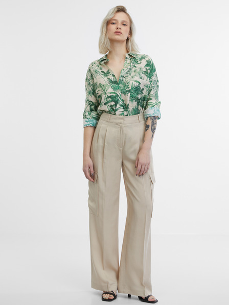 Orsay Zeleno-bež ženska srajca ORSAY