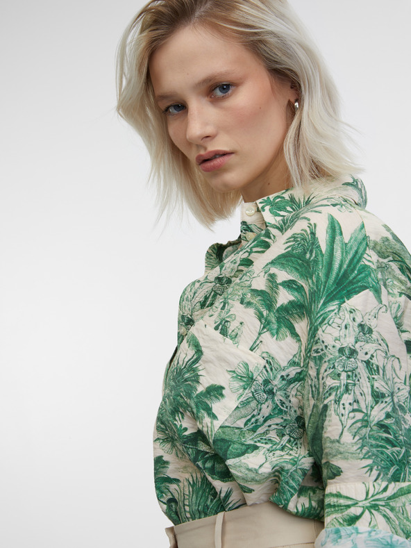 Orsay Zeleno-bež ženska srajca ORSAY