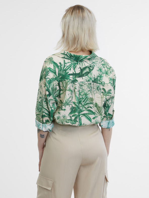 Orsay Zeleno-bež ženska srajca ORSAY