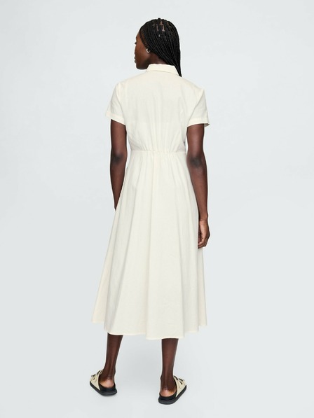 GAP Lanene srajčne maxi obleke GAP