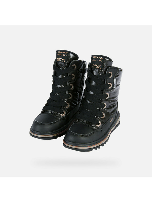 Geox Črna dekliška zimska obutev Geox Adelhide AB