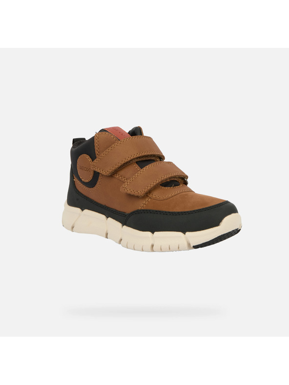 Geox Rjava fantovska gležnjarska obutev Geox Flexyper Boy