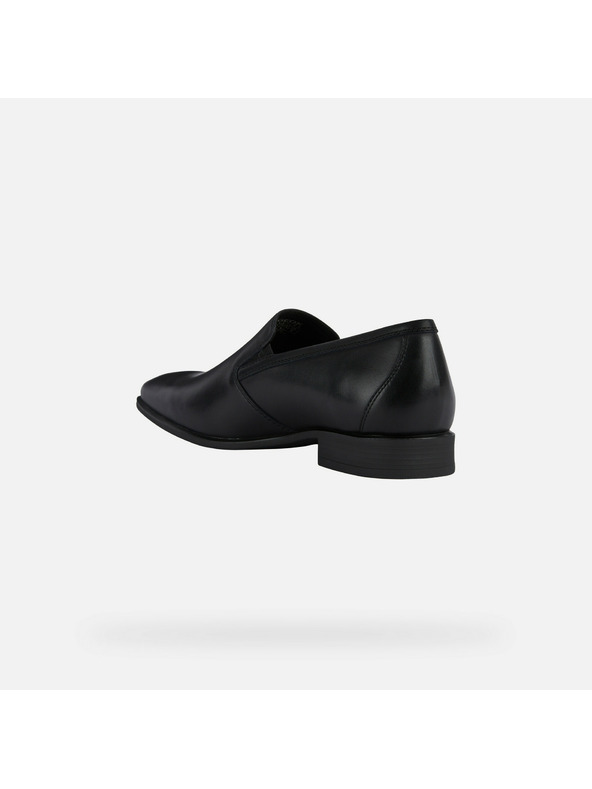 Geox Črni moški poslovni čevlji Geox Omo High Life