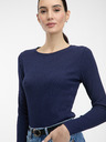 Orsay Temno modra ženska majica z dolgimi rokavi ORSAY