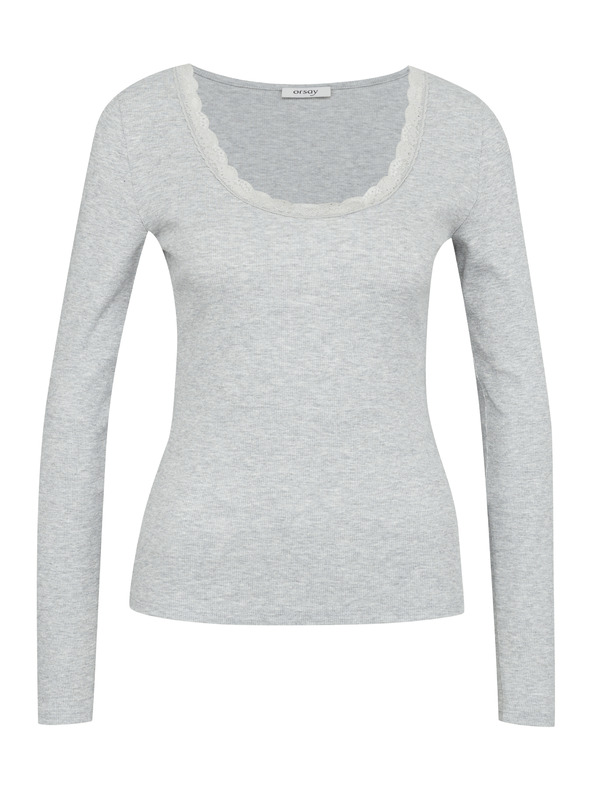 Orsay Krem ženska majica z dolgimi rokavi ORSAY