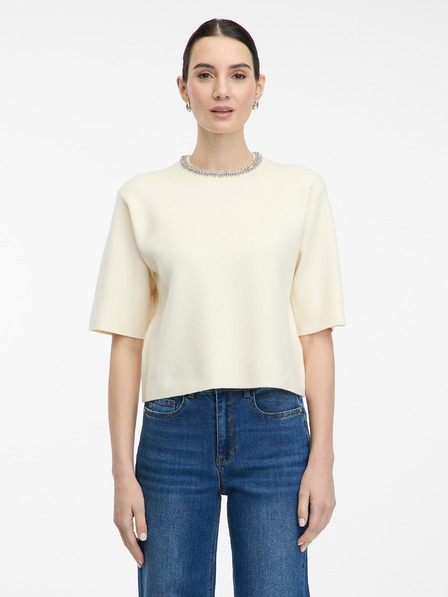 Orsay Kremna ženska bluza s kratkimi rokavi ORSAY