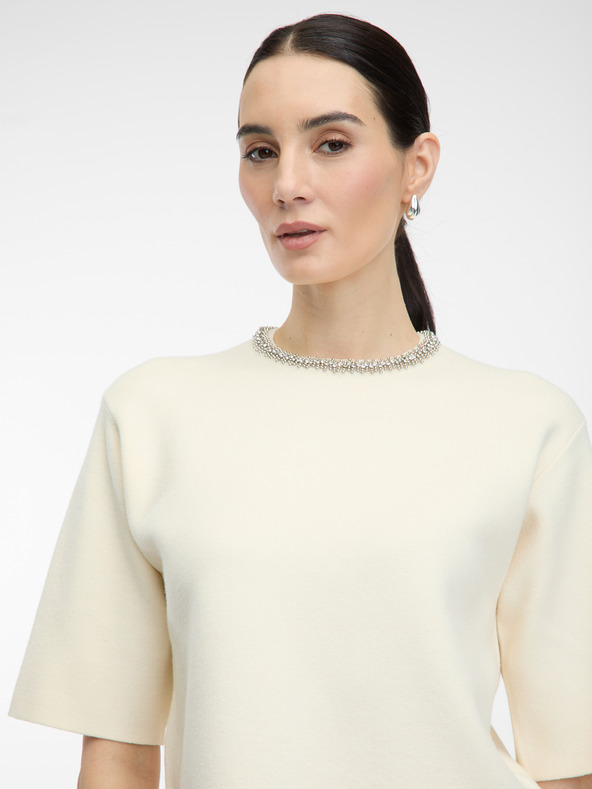 Orsay Kremna ženska bluza s kratkimi rokavi ORSAY