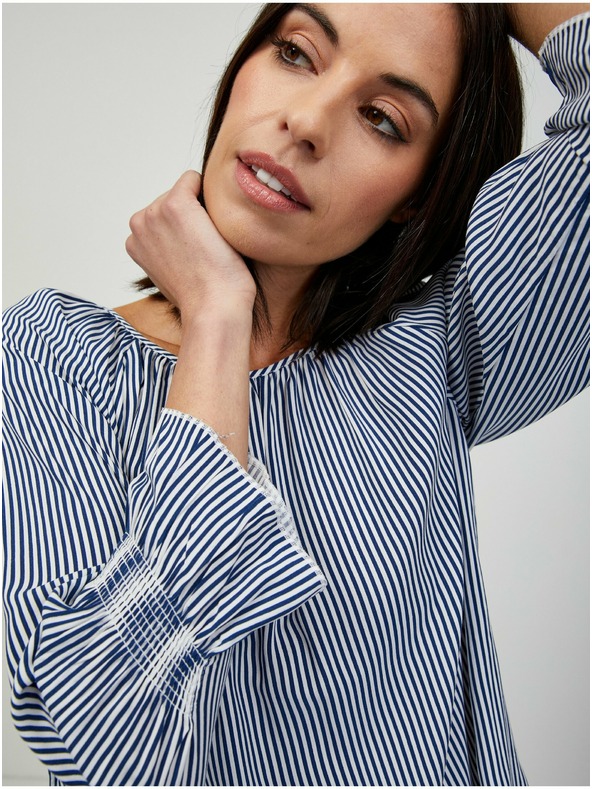 Orsay Modra črtasta bluza ORSAY