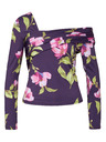 Orsay Vijolična ženska bluza s cvetličnim vzorcem ORSAY