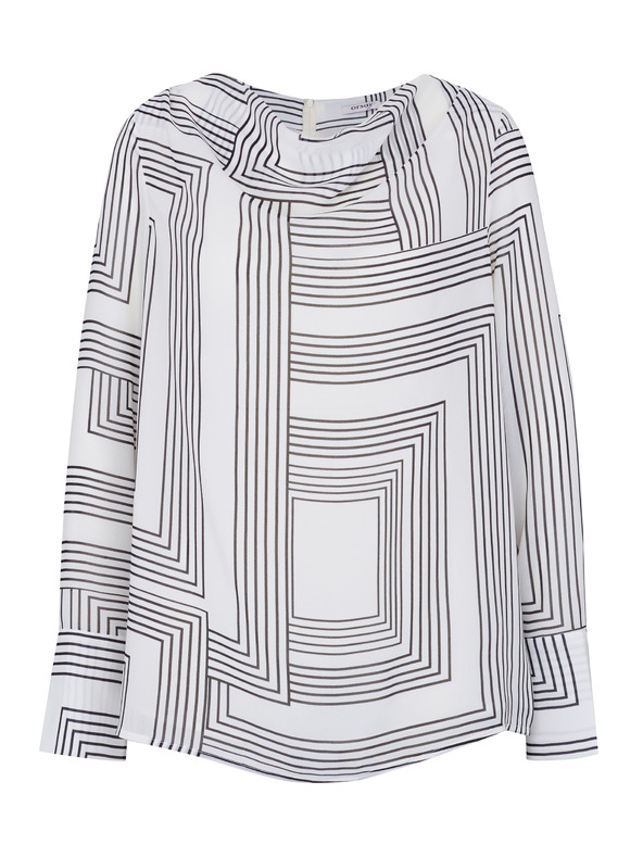 Orsay Bela vzorčasta ženska bluza ORSAY