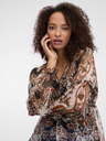Orsay Rjava ženska vzorčasta bluza ORSAY