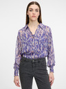 Orsay Vijolična ženska bluza z ovratnikom ORSAY