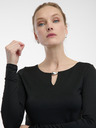 Orsay Črna ženska majica z dolgimi rokavi ORSAY