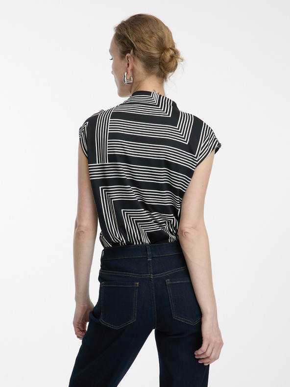 Orsay Črna ženska vzorčasta bluza ORSAY