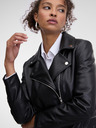 Orsay Črna ženska usnjena jakna ORSAY