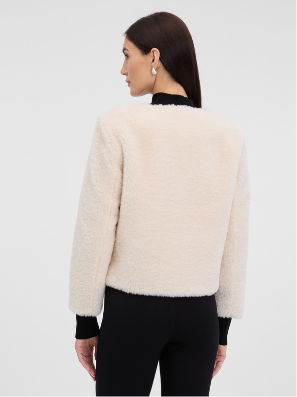 Orsay Kremna ženska jakna iz umetnega krzna ORSAY