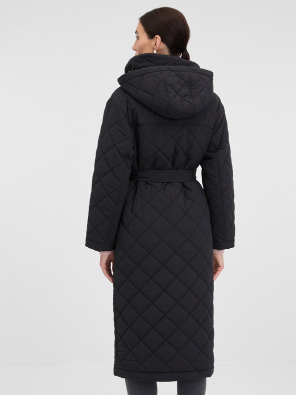 Orsay Črni ženski prešiti plašč ORSAY