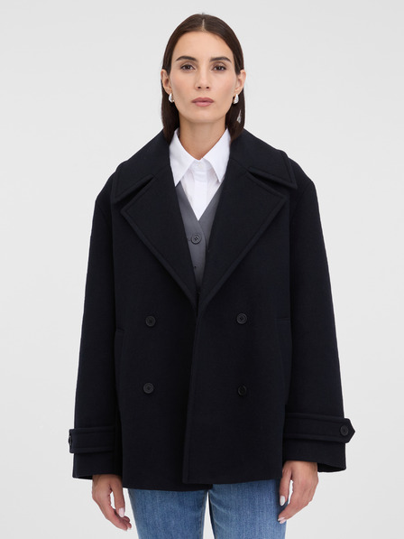 Orsay Črni ženski kratek plašč ORSAY