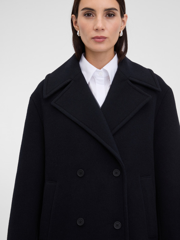 Orsay Črni ženski kratek plašč ORSAY