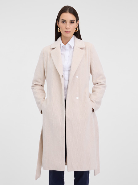 Orsay Krem ženski plašč ORSAY