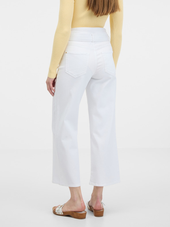 Orsay Bele ženske kavbojke s širokimi nogami ORSAY