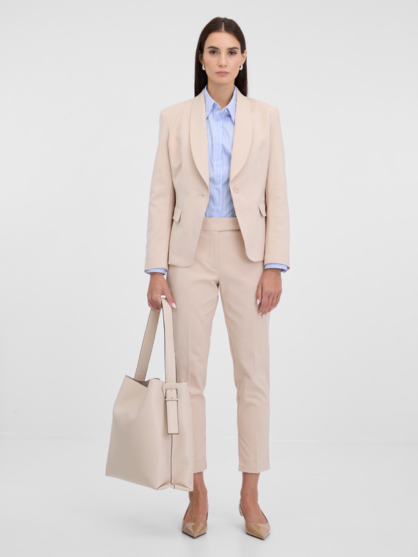 Orsay Krem ženske hlače ORSAY