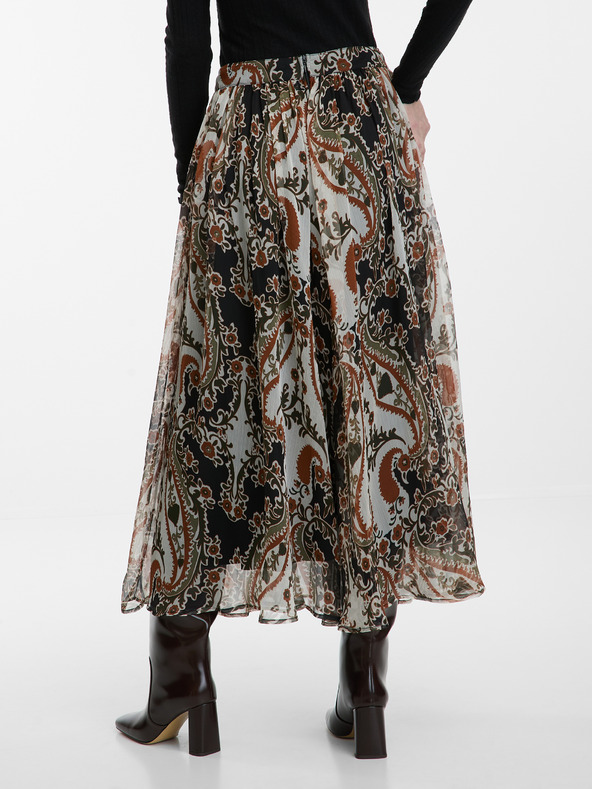 Orsay Rjavo žensko vzorčasto midi krilo ORSAY