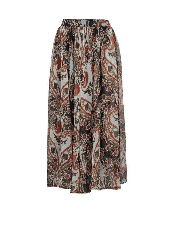 Orsay Rjavo žensko vzorčasto midi krilo ORSAY